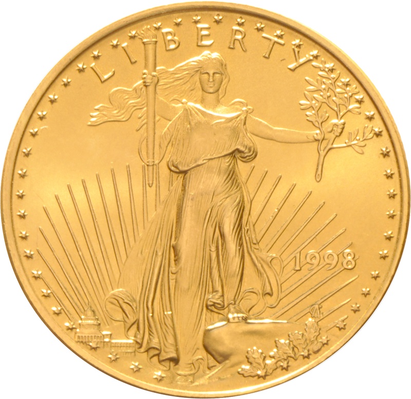 1998 Half Ounce Eagle Gold Coin