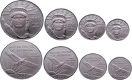 1998 Platinum Eagle 4 Coin Set