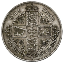 1852 Florin Silver Coin Queen Victoria