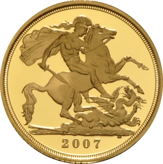 2007 Proof Gold Half Sovereign PCGS PR69