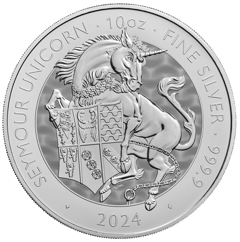2024 Seymour Unicorn Silver Coin Tudor Beasts 10oz