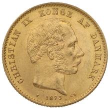 Danish 20 Kroner Gold Coin Christian IX