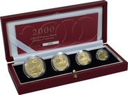 2000 Proof Britannia Gold 4-Coin Set Boxed