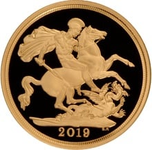 2019 Proof Gold Sovereign Boxed