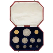 1902 Edward VII Commemorative Proof Set Boxed