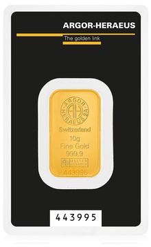 10g Gold Bar Argor-Heraeus