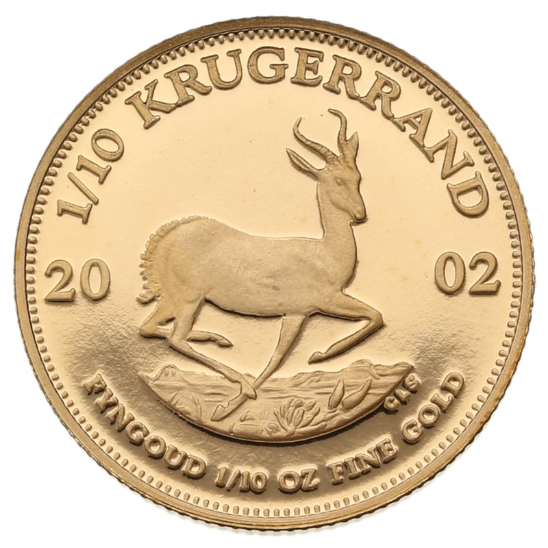 2002 Proof 1/10oz Krugerrand Gold Coin
