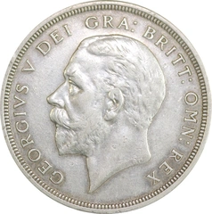 1927 Proof Silver Crown Coin George V Christmas Crown Extremely Fine