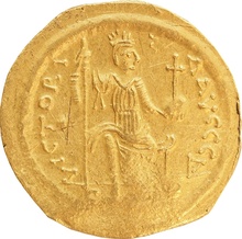 565-578 Gold Solidus Coin Justin II