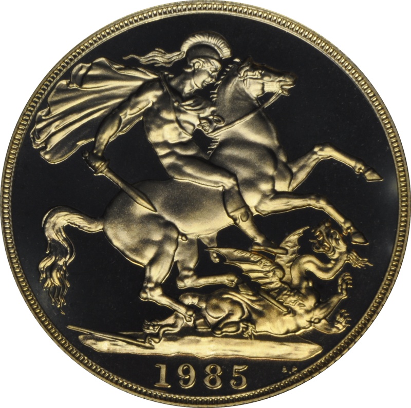 1985 £2 Two Pound Proof Gold Coin (Double Sovereign)