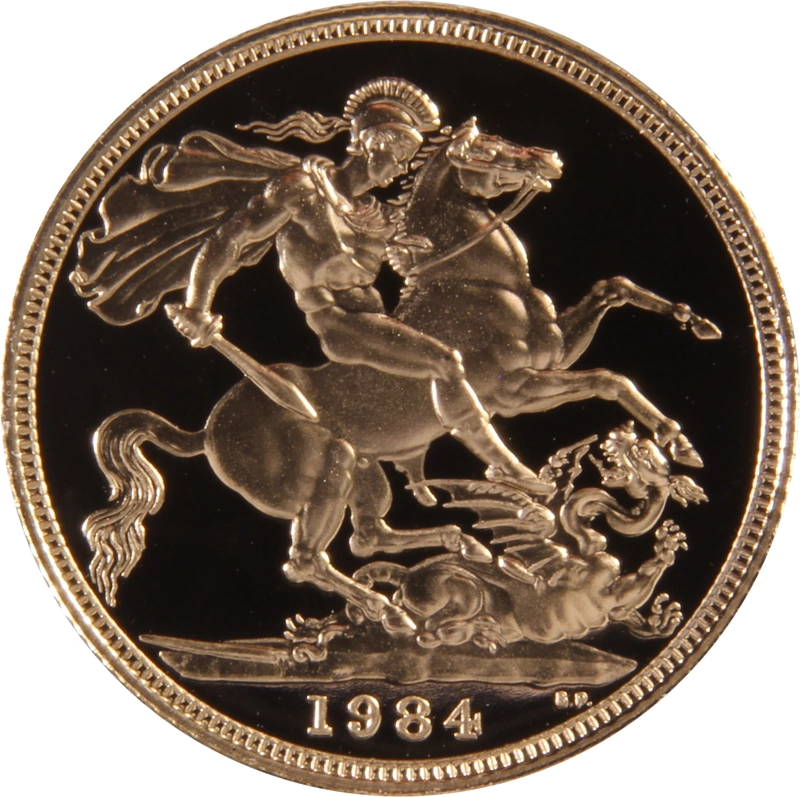 1984 Proof Gold Sovereign Coin Elizabeth II Decimal Head