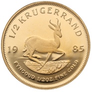 1985 Proof 1/2oz Krugerrand Gold Coin