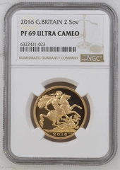 2016 Proof £2 Coin Gold Double Sovereign NGC PF69