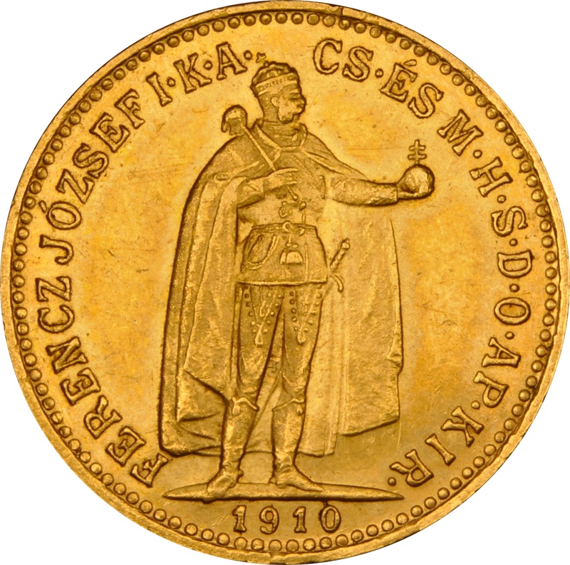 Hungarian 10 Korona Gold Coin Franz Joseph I