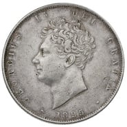 1825 Silver Half Crown Coin George IV