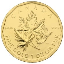 2007 Canadian Maple Leaf Gold Coin 1oz 99999