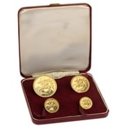 1973 Proof Isle of Man Gold Sovereign 4 Coin Set Boxed