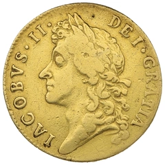 1686 Gold Guinea Coin James II