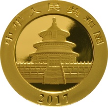 2017 30g Chinese Panda Gold Coin