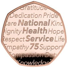2023 Proof 50p Gold Coin 75 Years of the NHS Boxed