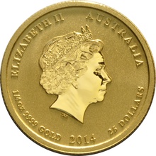 2014 Year of the Horse Gold Coin 1/4oz Perth Mint Australian Lunar Series