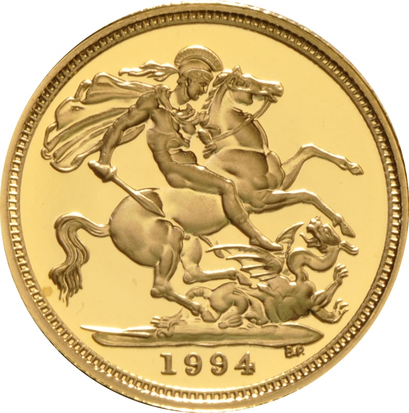 1994 Proof Gold Half Sovereign Elizabeth II Third Head