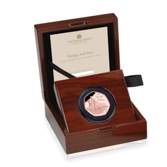 2022 Proof 50p Gold Coin Kanga and Roo Boxed