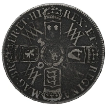 1693 Silver Half Crown Coin William & Mary