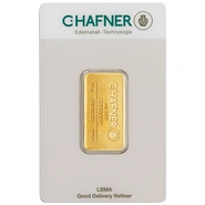 10g Gold Bar C. Hafner Minted