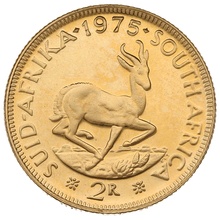 1975 R2 Gold Coin 2 Rand South Africa
