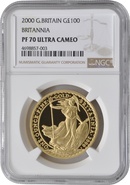 2000 Proof Gold Britannia Coin 1oz NGC PF70