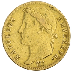 1815 French 20 Francs Gold Coin Napoleon I Laureate Head A
