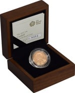 2011 Proof Gold £1 Pound Coin Cardiff Boxed