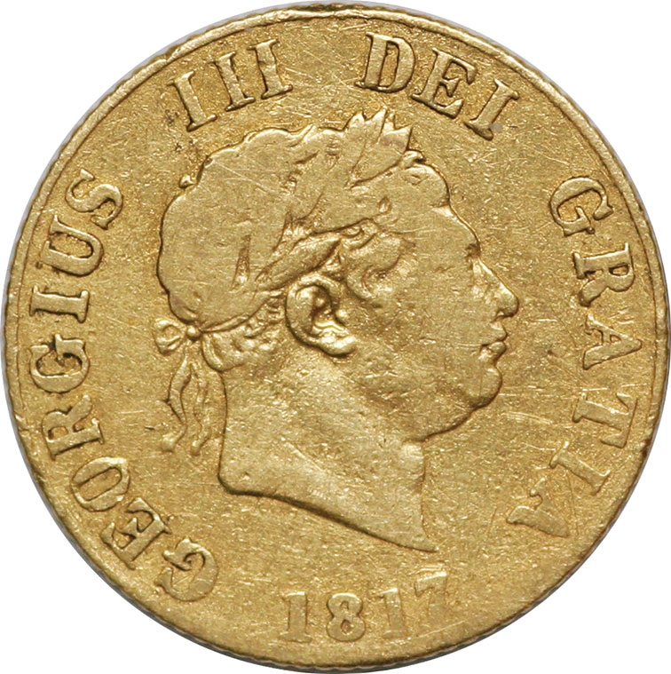 1817 Gold Half Sovereign George III