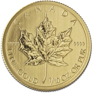 2016 Tenth Ounce Gold Canadian Maple