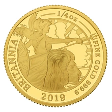 2019 Proof 1/4oz Gold Britannia Coin Boxed