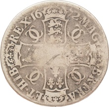 1672 Silver Crown Coin Charles II