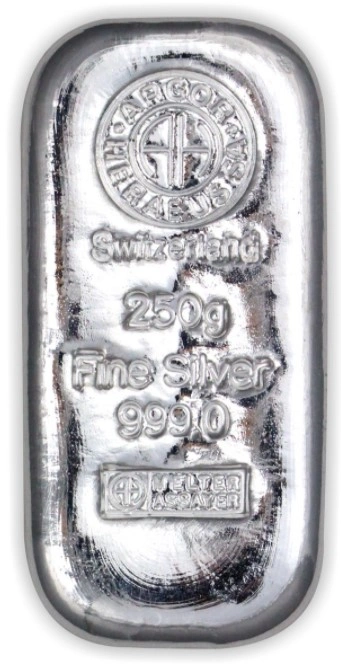 250g Silver Bar Argor-Heraeus