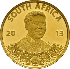 2013 Protea 1oz Gold Coin Nelson Mandela