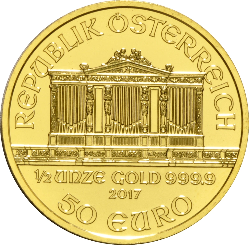 2017 1/2oz Austrian Gold Philharmonic Coin