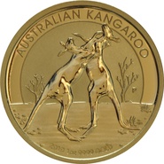 2010 Australian Kangaroo Gold Nugget Coin 1oz