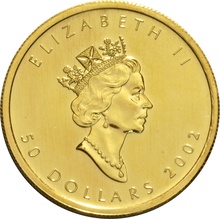 2002 Canadian Maple Leaf Gold Coin 1oz