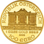 2002 1oz Austrian Gold Philharmonic Coin