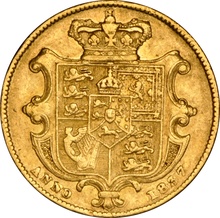 1837 Gold Sovereign Coin William IV NGC VF30