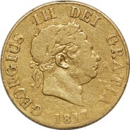 1817 Gold Half Sovereign George III 