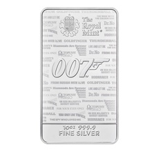 10oz James Bond 007 Silver Bar