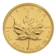 1982 1/10oz Canadian Maple Leaf Gold Coin