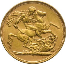 Gold Sovereign - Victoria Old Veiled Head