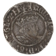 Henry VIII Silver Half Groat Twopence Fine
