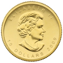 2009 1/4oz Canadian Maple Leaf Gold Coin